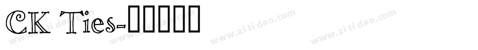 CK Ties字体转换